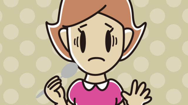 カツカレーで困る女性のイラスト【色、背景あり】PNG