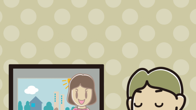 テレビを見ながら咳払いする小学生男子のイラスト【色、背景あり】PNG