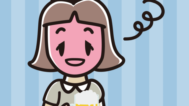 酔っぱらう小学生女子のイラスト【色、背景あり】PNG