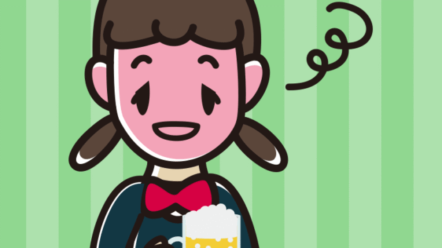 酔っぱらう女子中学生のイラスト【色、背景あり】PNG