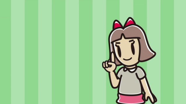 ロボット掃除機で掃除をする小学生女子のイラスト【色、背景あり】PNG