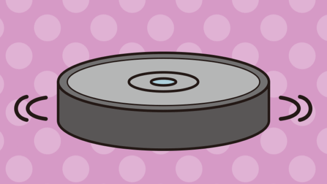 ロボット掃除機のイラスト【色、背景あり】PNG