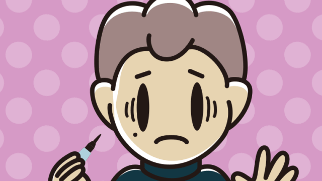 ほくろを描き足して困る男子中学生のイラスト【色、背景あり】PNG