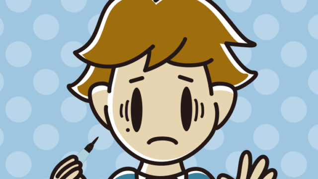 ほくろを描き足して困る男子高校生のイラスト【色、背景あり】PNG