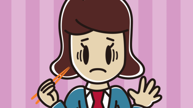 焼き鮭で困る女子高校生のイラスト【色、背景あり】PNG