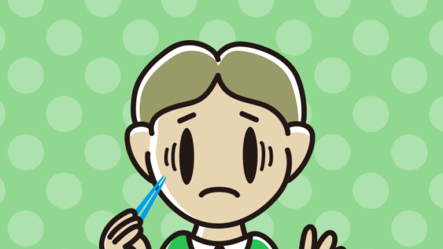 たくあんで困る小学生男子のイラスト【色、背景あり】PNG