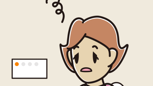 トイレでぼーっとする女性のイラスト【色、背景あり】PNG