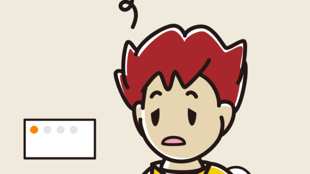 トイレでぼーっとする男子大学生のイラスト【色、背景あり】PNG