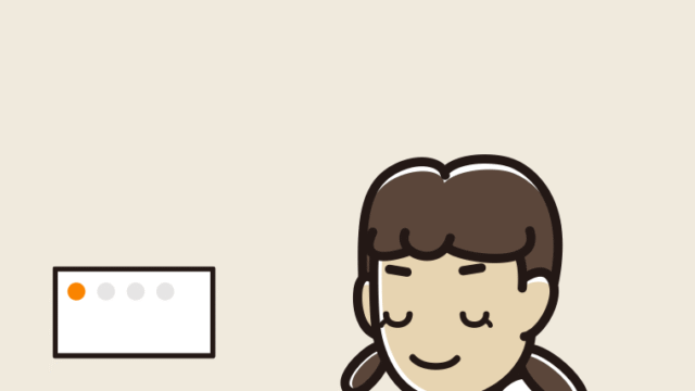 トイレで目を閉じる女子中学生のイラスト【色、背景あり】PNG