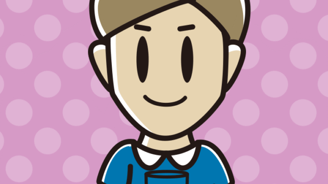 トマトジュースを飲む男性のイラスト【色、背景あり】PNG