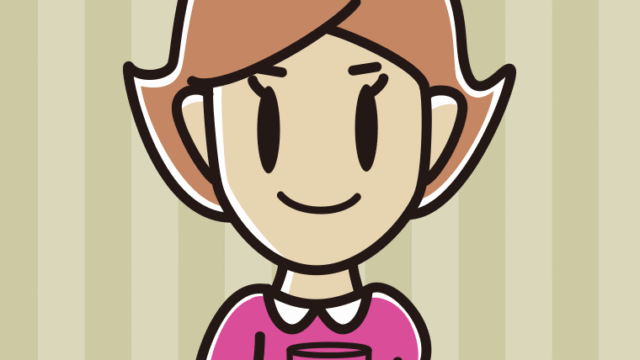 トマトジュースを飲む女性のイラスト【色、背景あり】PNG