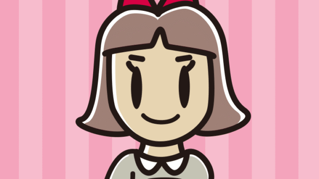 トマトジュースを飲む小学生女子のイラスト【色、背景あり】PNG