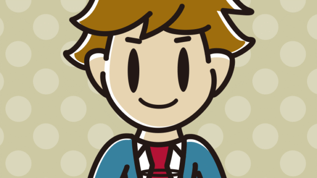 トマトジュースを飲む男子高校生のイラスト【色、背景あり】PNG