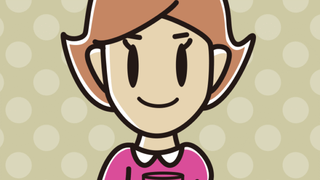 オレンジ（野菜）ジュースを飲む女性のイラスト【色、背景あり】PNG