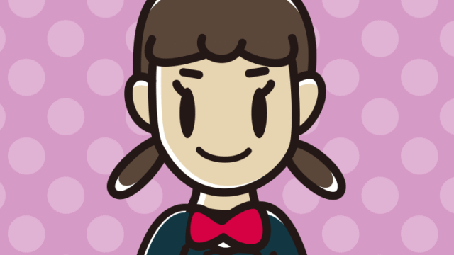 オレンジ（野菜）ジュースを飲む女子中学生のイラスト【色、背景あり】PNG