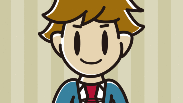 オレンジ（野菜）ジュースを飲む男子高校生のイラスト【色、背景あり】PNG