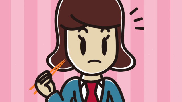 食事中に何かに気付く女子高校生のイラスト【色、背景あり】PNG