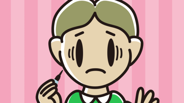 筆ペンを持って困る小学生男子のイラスト【色、背景あり】PNG