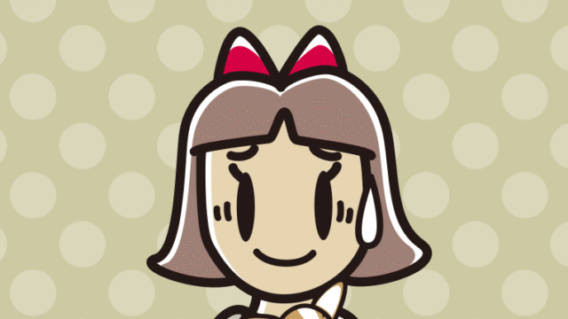 犬を抱いて苦笑いする小学生女子のイラスト【色、背景あり】PNG