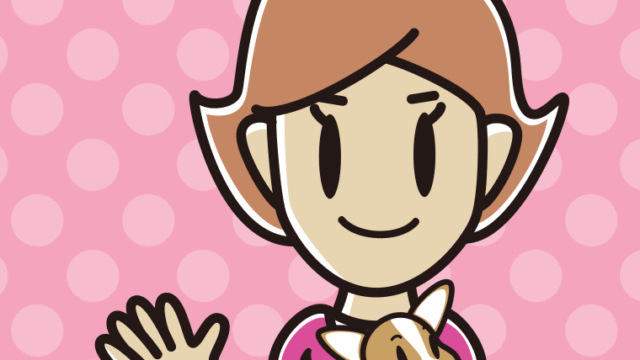 犬を抱いて手を振る女性のイラスト【色、背景あり】PNG