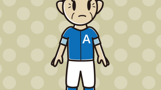 何かに気付く野球のユニフォーム姿のおばあさんのイラスト【色、背景あり】PNG