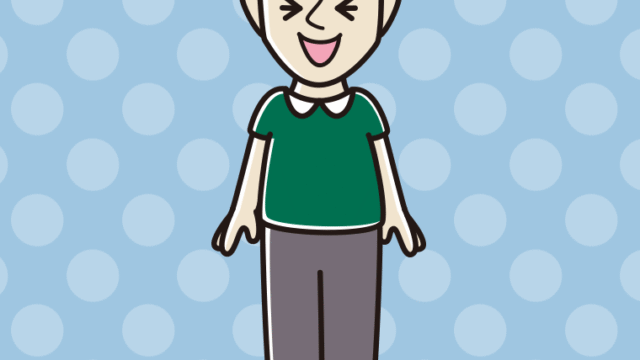 笑う外国人男性のイラスト【色、背景あり】PNG