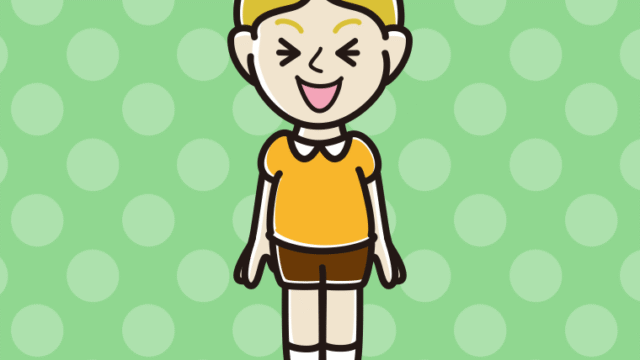 笑う外国人の男の子のイラスト【色、背景あり】PNG