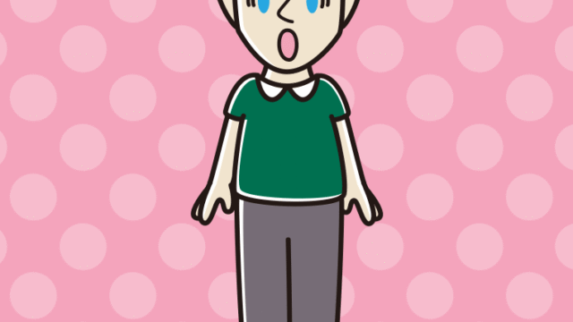 驚く外国人男性のイラスト【色、背景あり】PNG