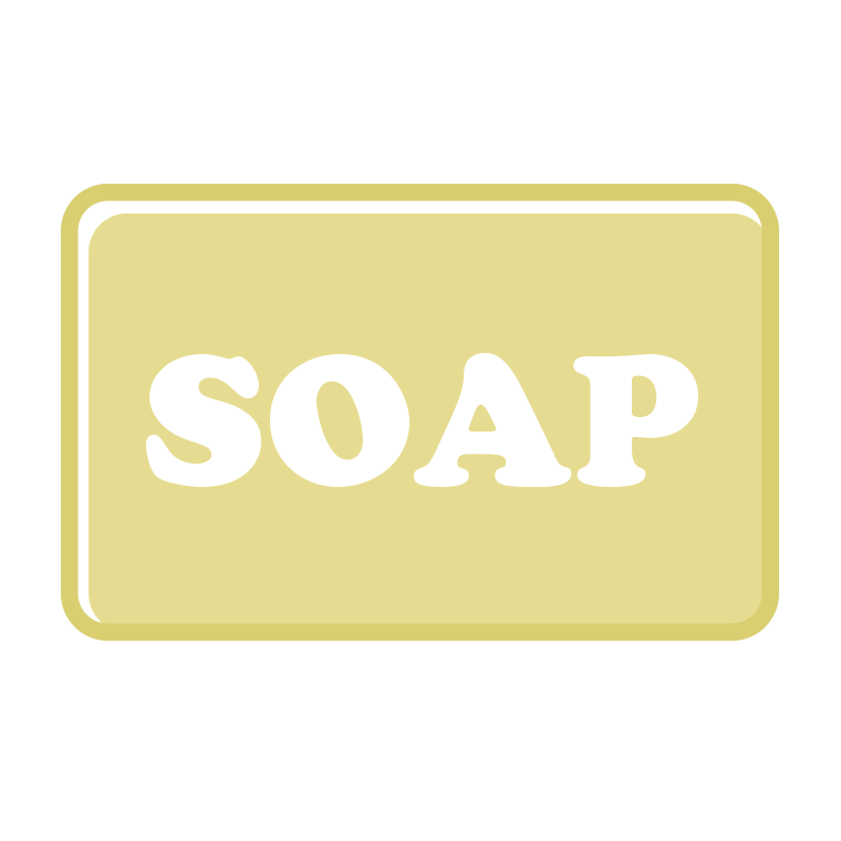 石鹸のイラスト【色あり、背景なし】透過PNG
