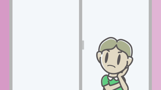 窓で考える小学生男子のイラスト【色、背景あり】PNG