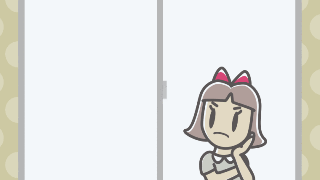 窓で考える小学生女子のイラスト【色、背景あり】PNG