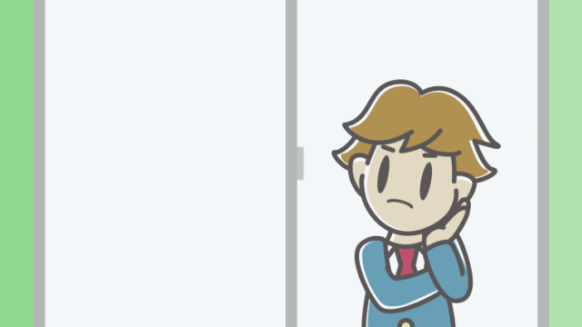 窓で考える男子高校生のイラスト【色、背景あり】PNG