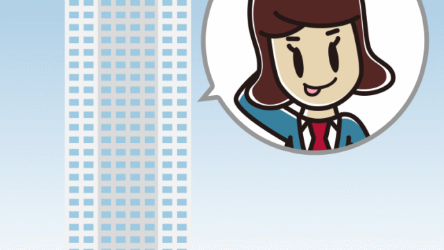 タワーマンションでテヘヘな女子高校生のイラスト【色、背景あり】PNG