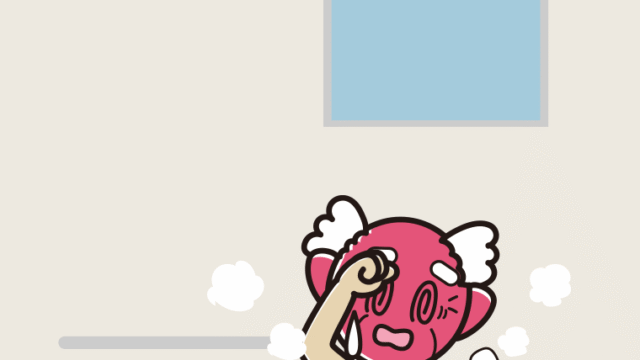 お風呂でのぼせるおじいさんのイラスト【色、背景あり】PNG
