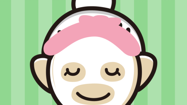 フェイスパックするおばあさんのイラスト【色、背景あり】PNG