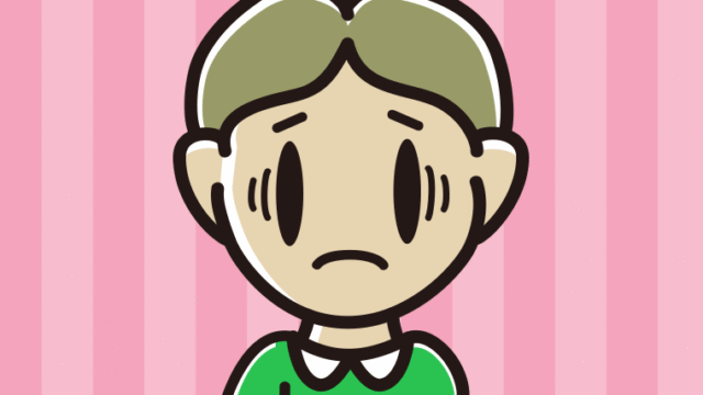 紅茶（ティーカップ）で困る小学生男子のイラスト【色、背景あり】PNG