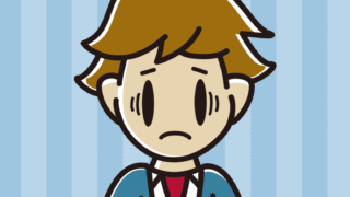 紅茶（ティーカップ）で困る男子高校生のイラスト【色、背景あり】PNG