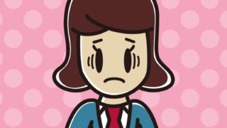 紅茶（ティーカップ）で困る女子高校生のイラスト【色、背景あり】PNG