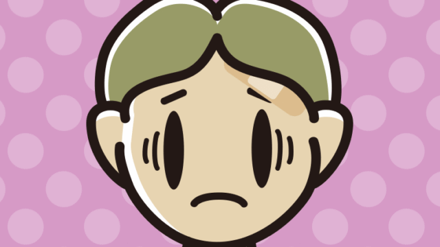 絆創膏を貼って困る小学生男子のイラスト【色、背景あり】PNG