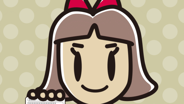 運転免許証を持つ小学生女子のイラスト【色、背景あり】PNG