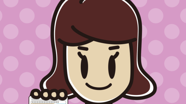 運転免許証を持つ女子高校生のイラスト【色、背景あり】PNG