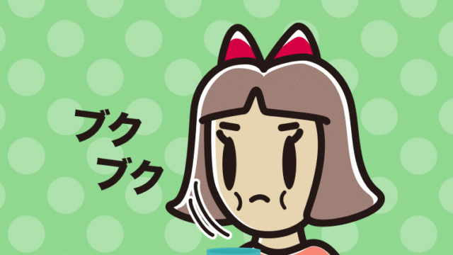 ブクブクうがいをする小学生女子のイラスト【色、背景あり】PNG