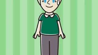 苦笑いする外国人男性のイラスト【色、背景あり】PNG