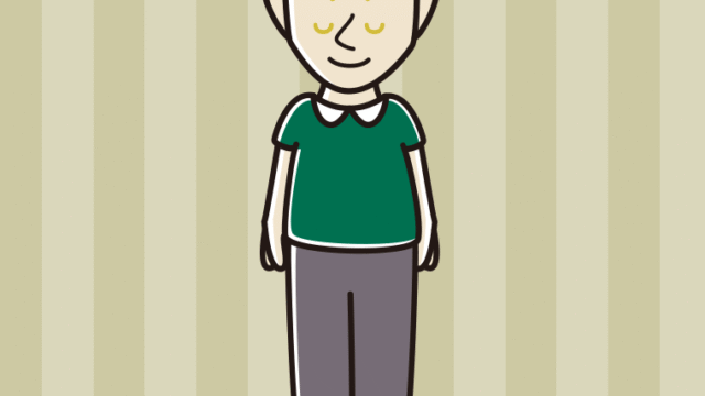 お辞儀する外国人男性のイラスト【色、背景あり】PNG