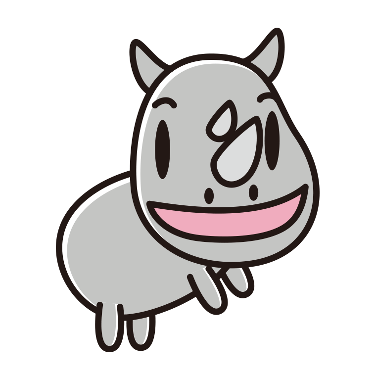 かわいいサイちゃんのイラスト【色あり、背景なし】透過PNG