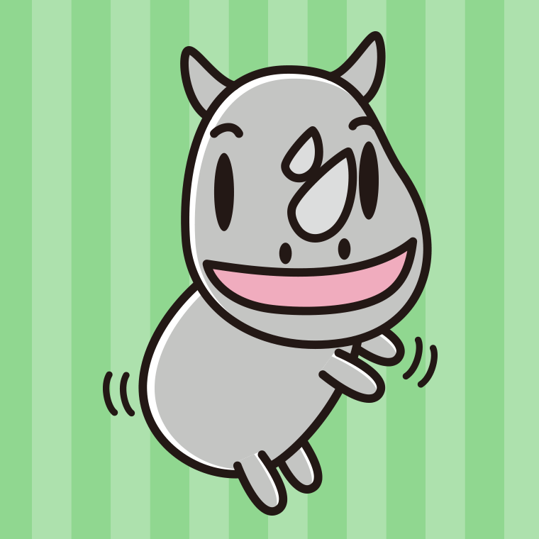 立つサイちゃんのイラスト【色、背景あり】PNG