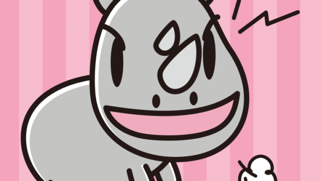 叫ぶサイちゃんのイラスト【色、背景あり】PNG