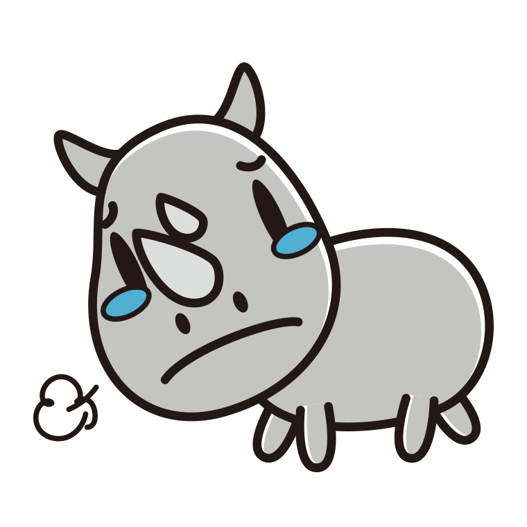 泣くサイちゃんのイラスト【色あり、背景なし】透過PNG