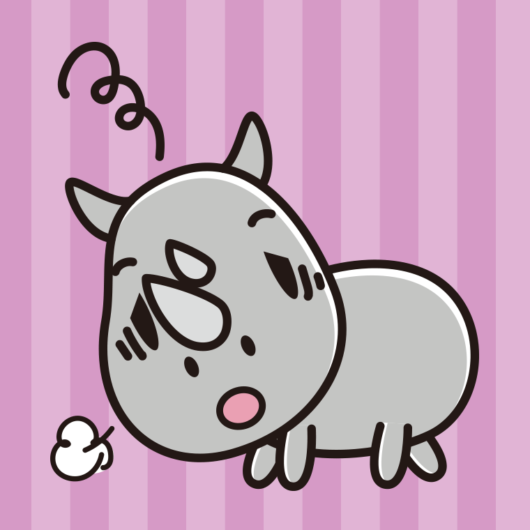 眠そうなサイちゃんのイラスト【色、背景あり】PNG