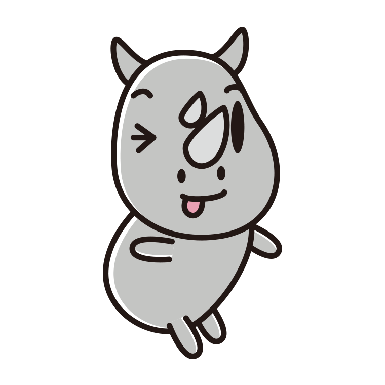 テヘヘなサイちゃんのイラスト【色あり、背景なし】透過PNG